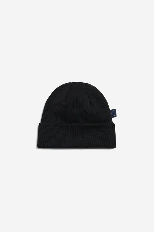 Unisex accessories beanie, 100% mulesing-free merino wool, black.