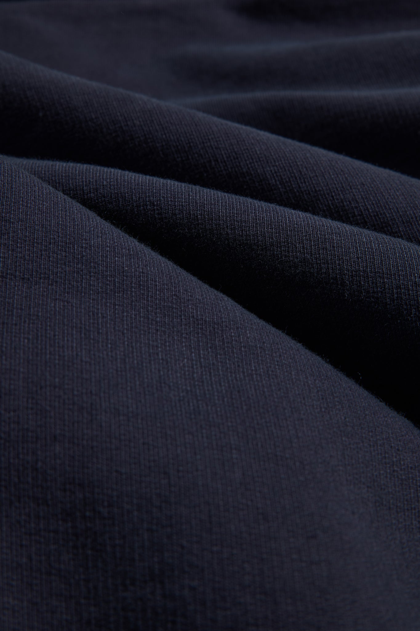 Men's/Women's jersey hoodie, 100% organic cotton, pre-washed, navy.