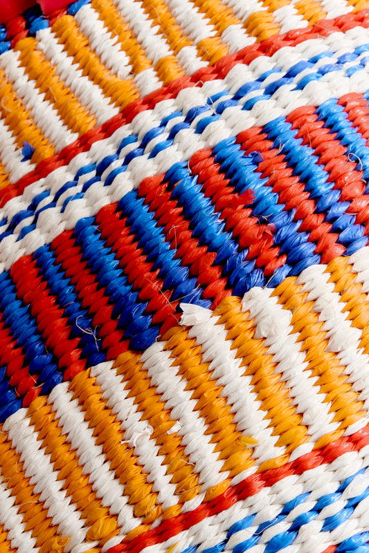 WOVEN BASKET BAG