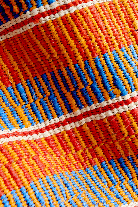 WOVEN BASKET BAG