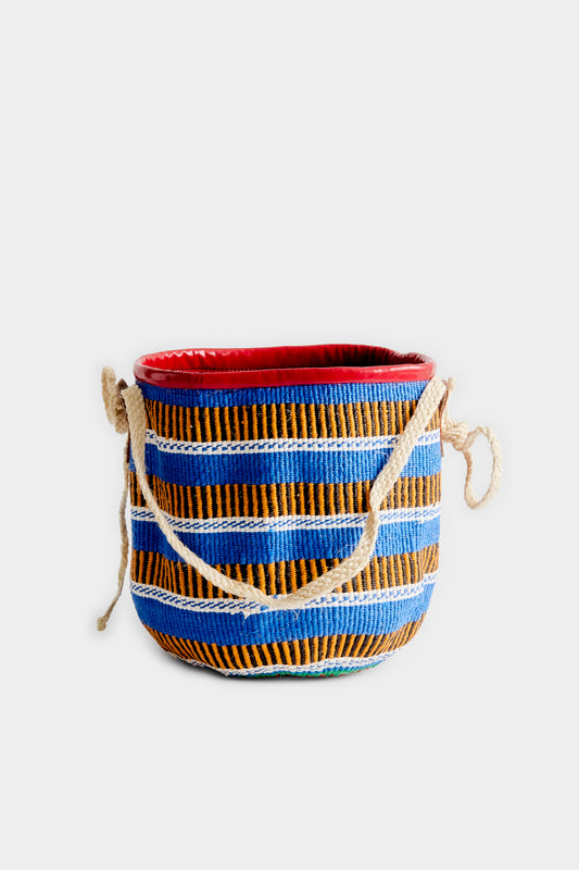 WOVEN BASKET BAG