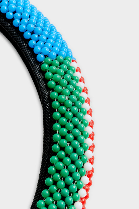 BEADED STEERING WHEEL COVER