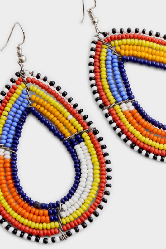 BEADED DROP EARRINGS
