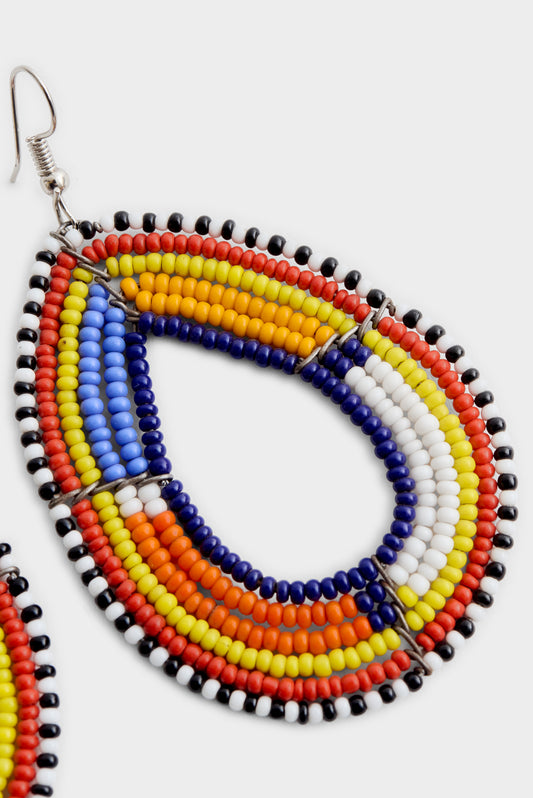 BEADED DROP EARRINGS