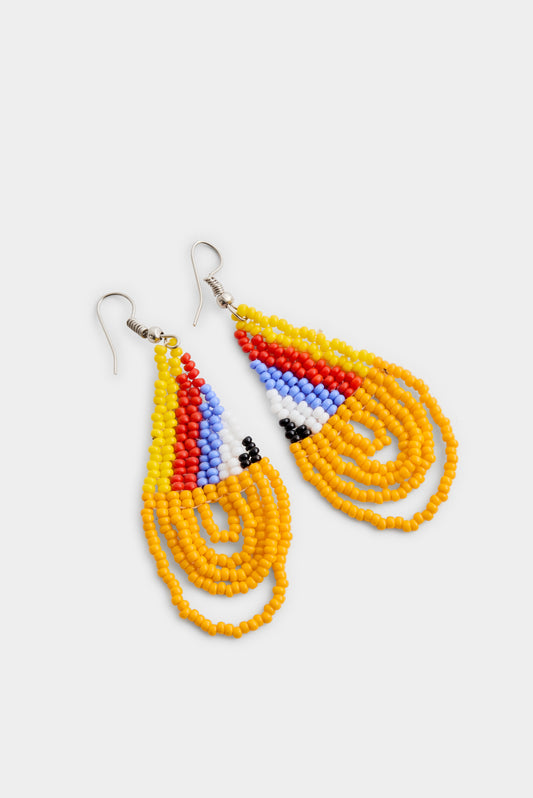 BEADED DROP EARRINGS