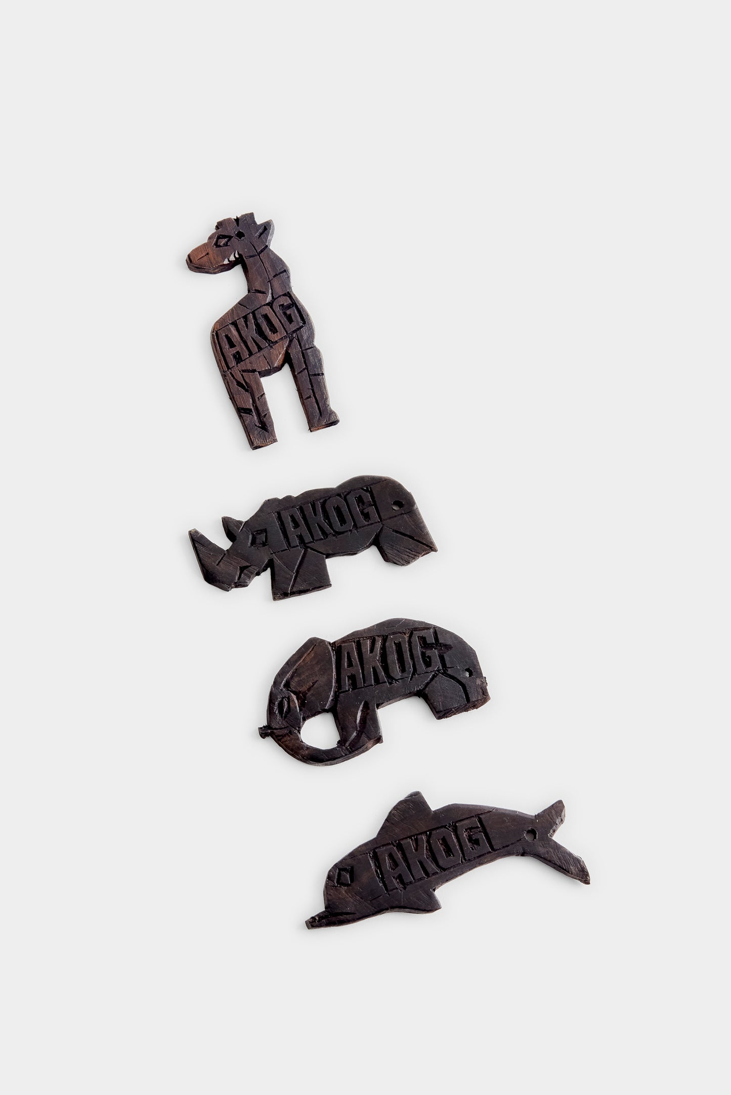 AKOG WOOD KEYCHAIN SET