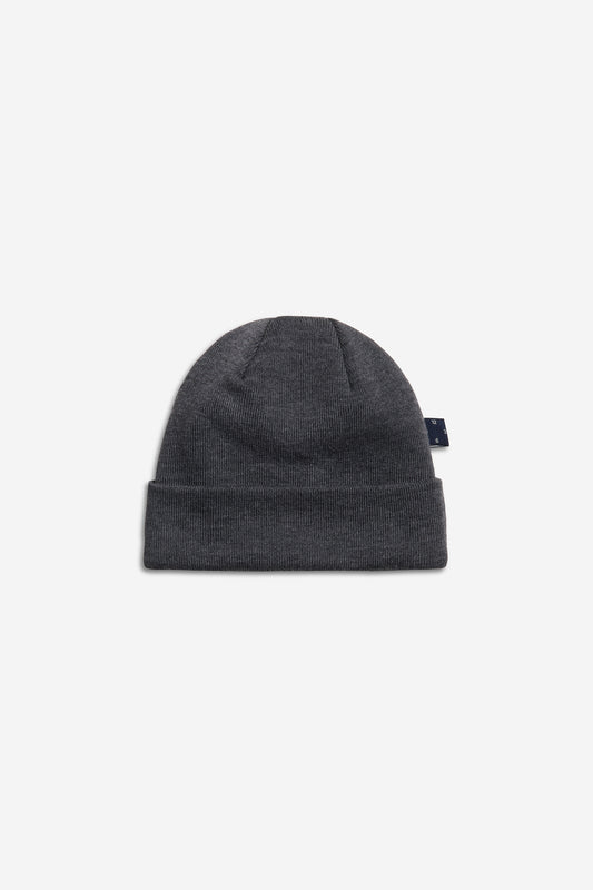 Unisex accessories beanie, 100% mulesing-free merino wool, dark grey.