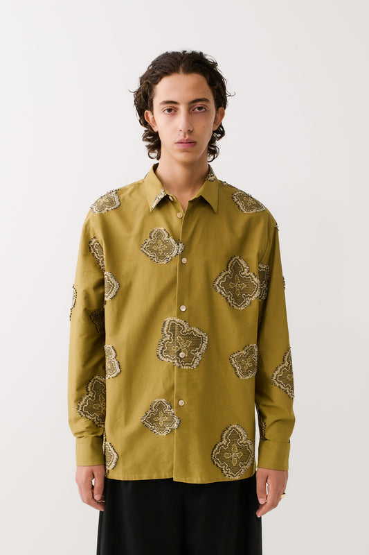 Derbin Shirt Moss Flower Meadow