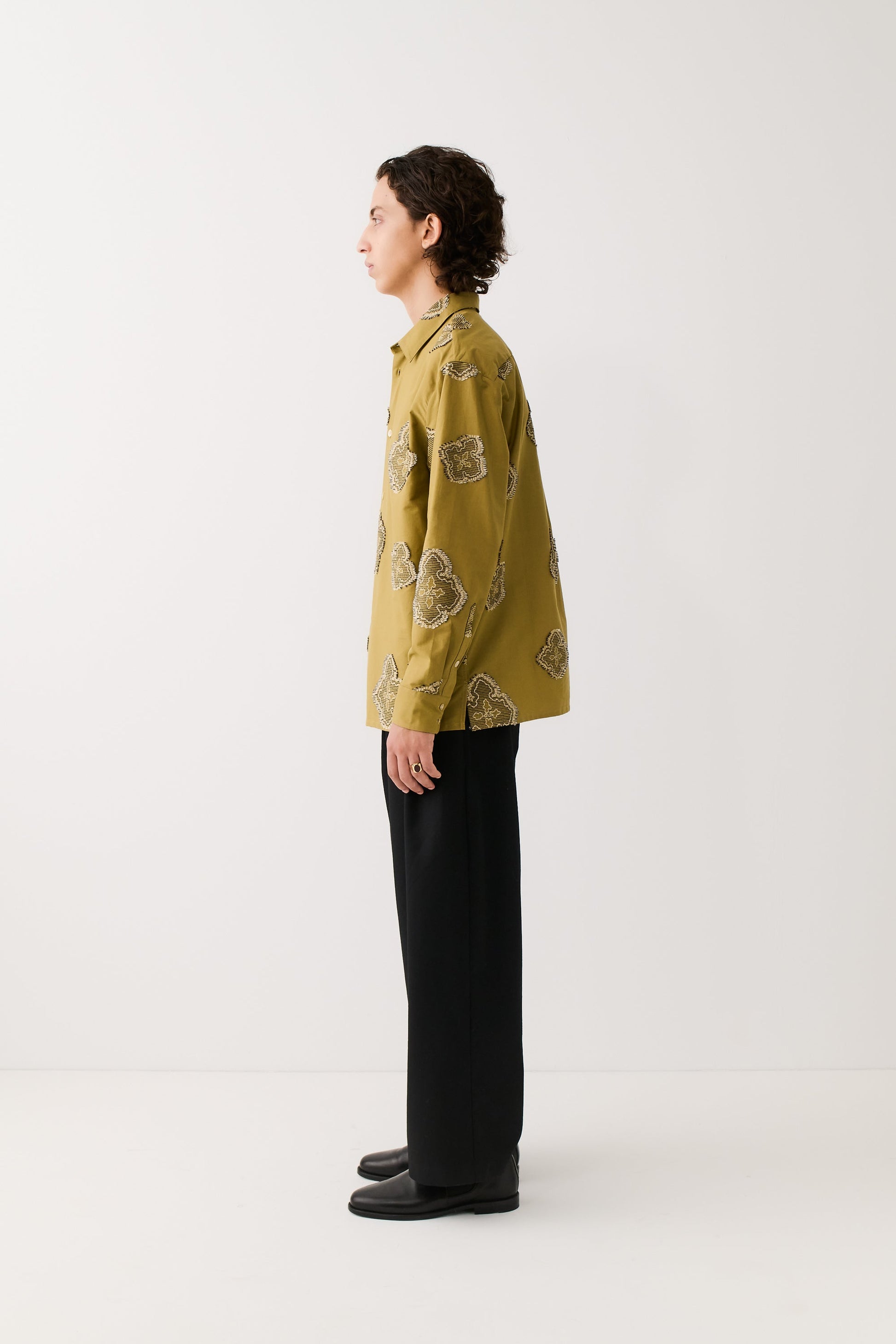 Derbin Shirt Moss Flower Meadow