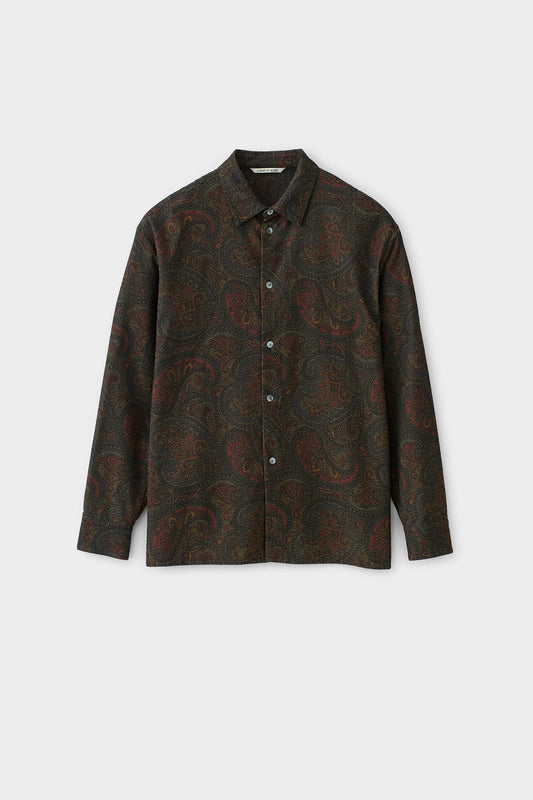 Derbin Shirt Moss Paisley