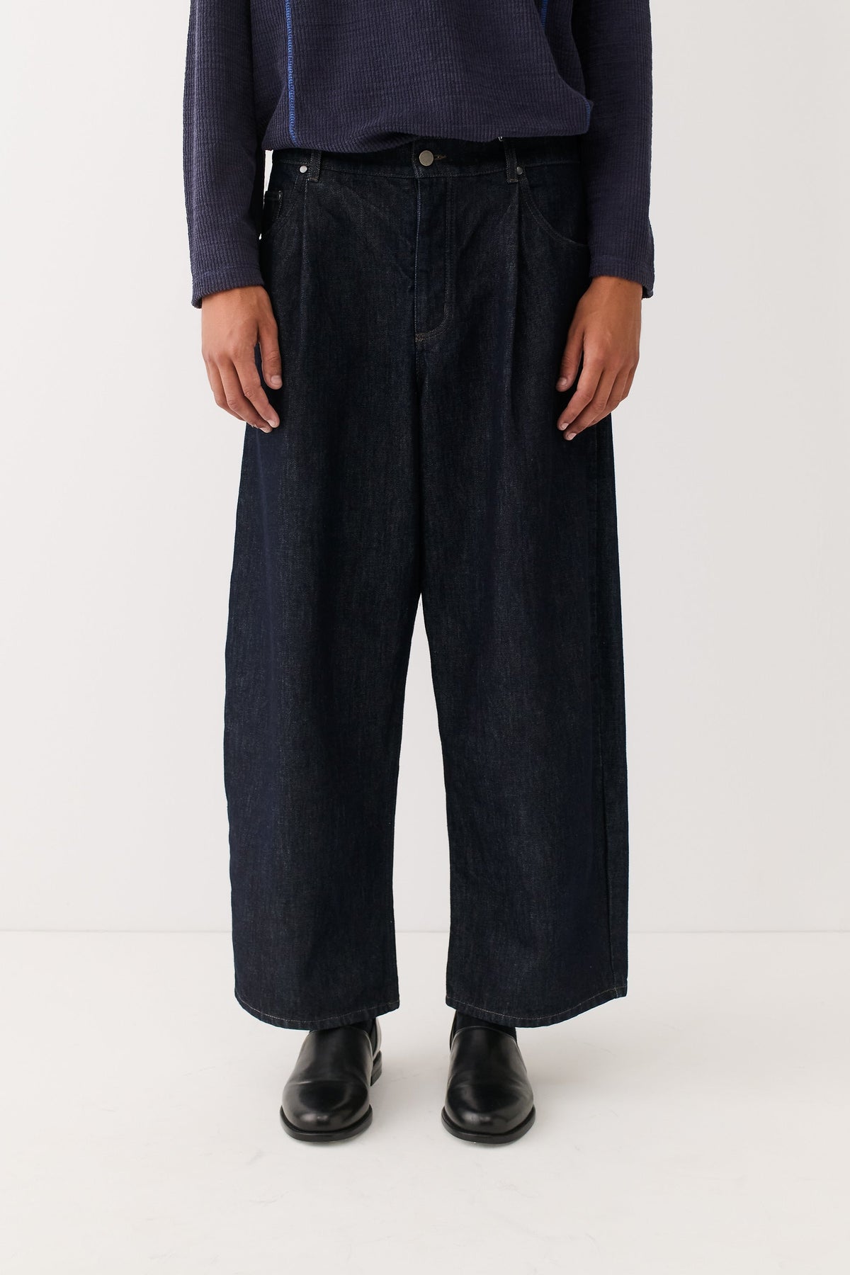 Duma Pleated Denim Almost Raw