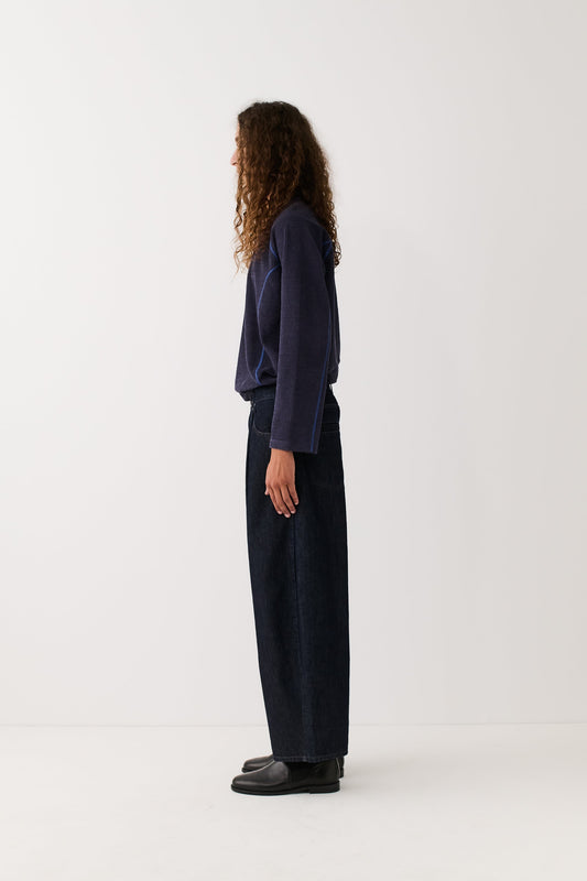 Duma Pleated Denim Almost Raw