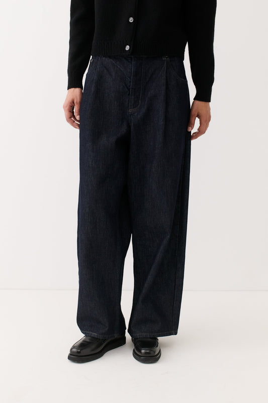 Duma Pleated Denim Almost Raw