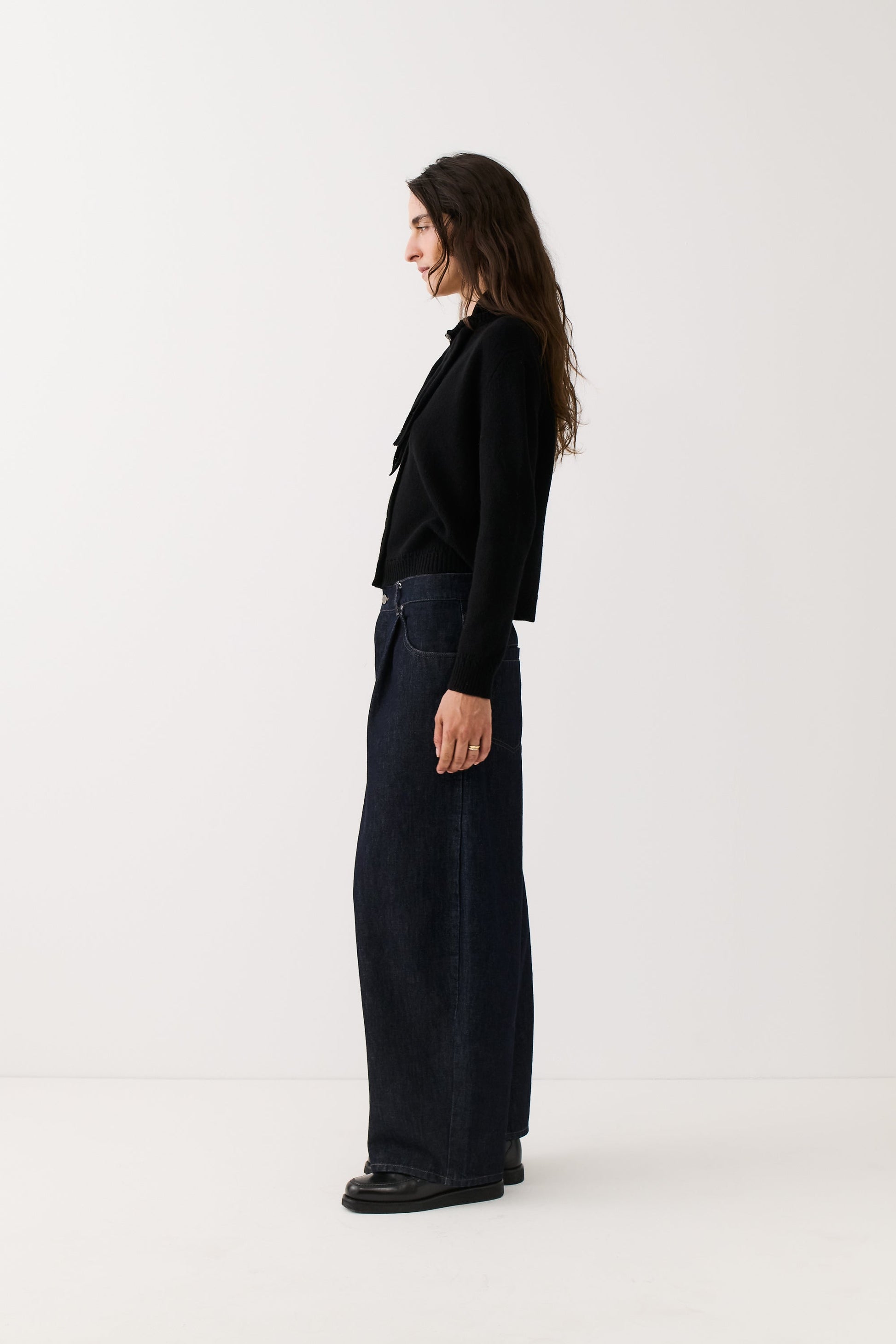 Duma Pleated Denim Almost Raw