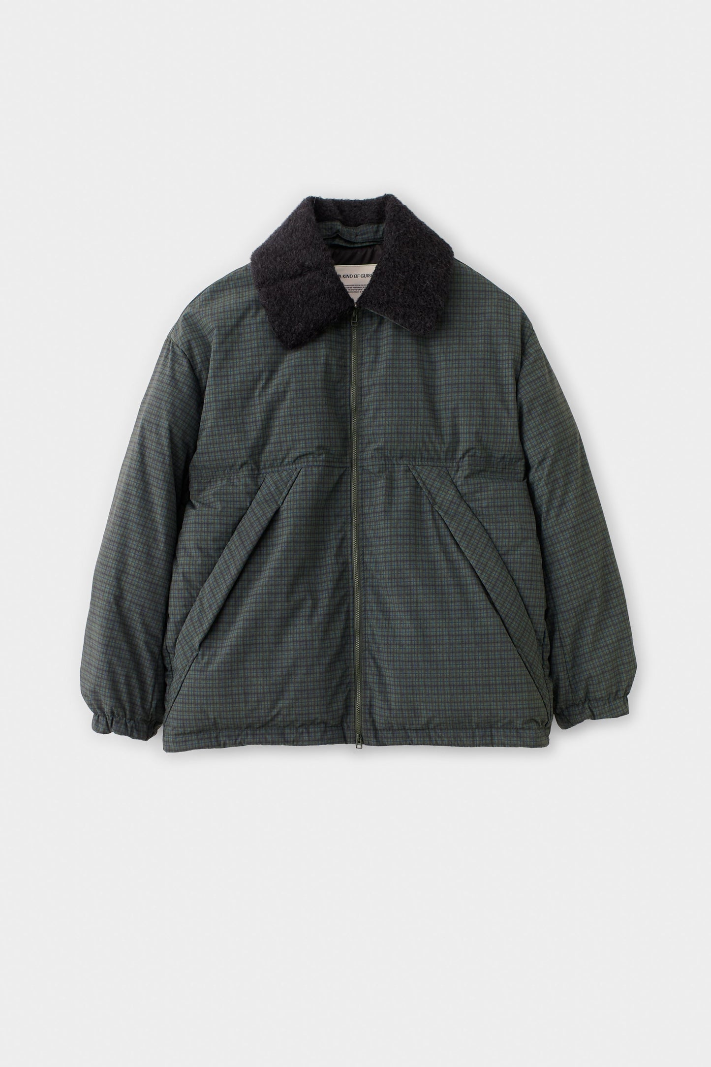 Esca Puffer Jacket Dark Forest Check
