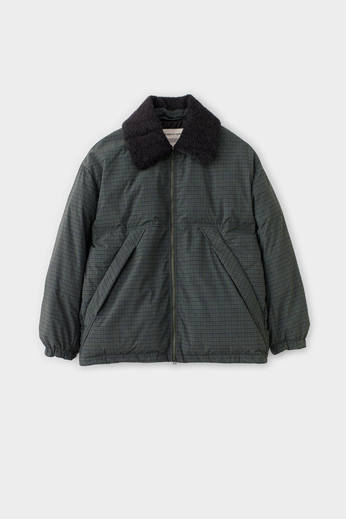 Esca Puffer Jacket Dark Forest Check