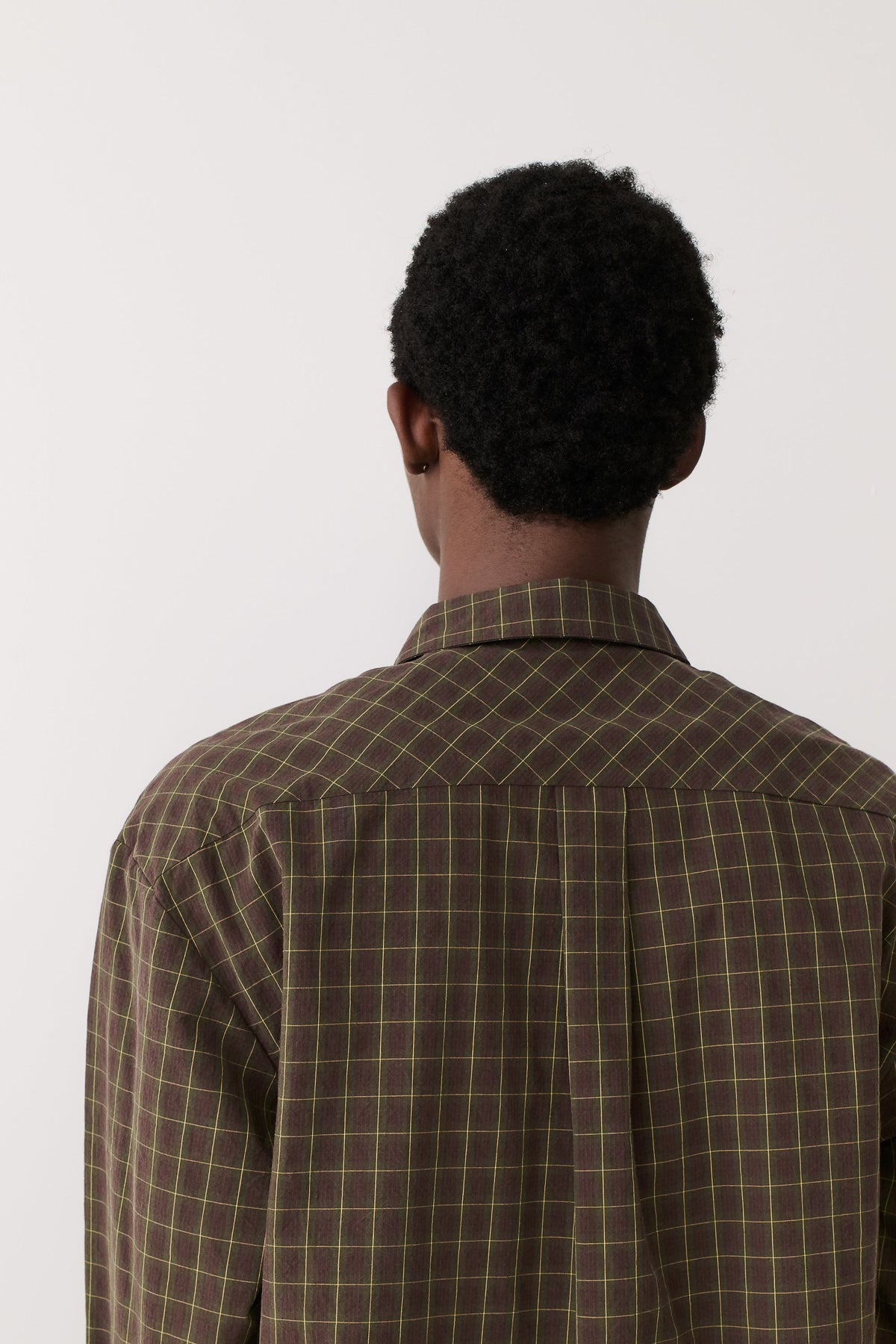 Gusto Shirt Olive Burgundy Check