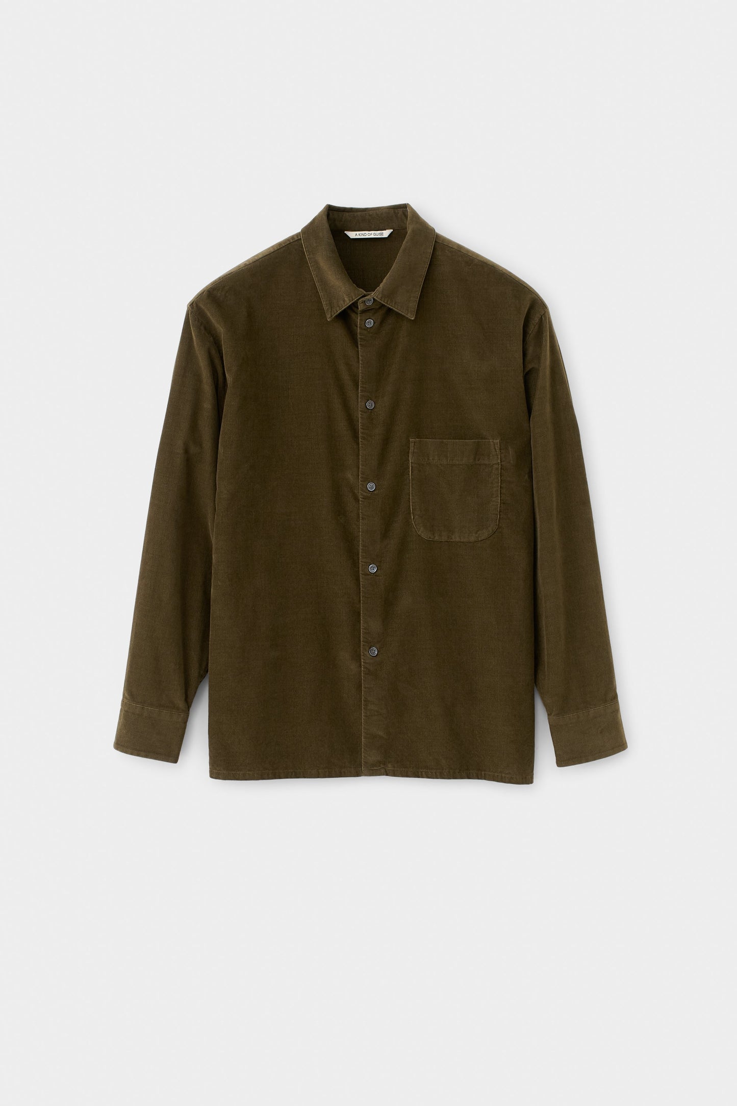 Gusto Shirt Olive Haze Corduroy