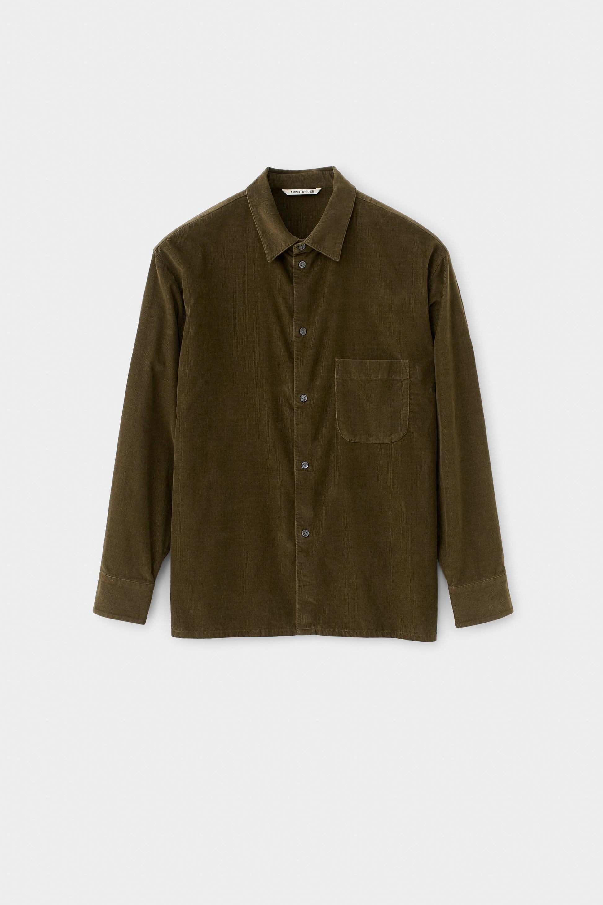Gusto Shirt Olive Haze Corduroy