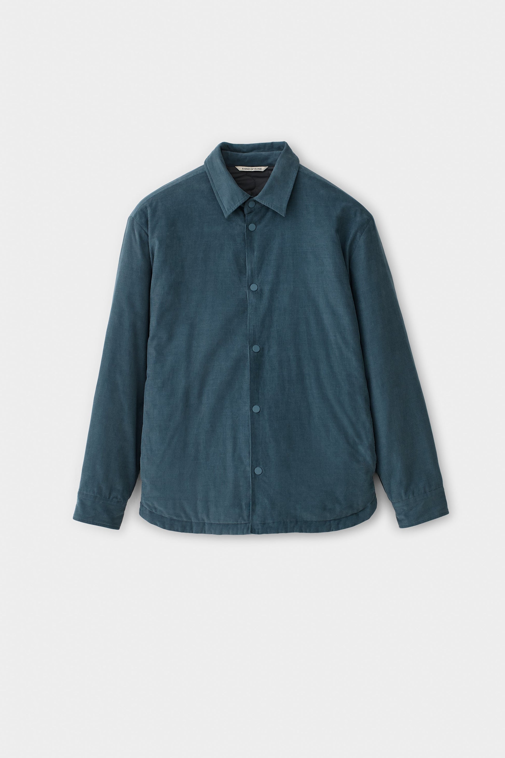 Olkay Quilted Overshirt Sea Corduroy