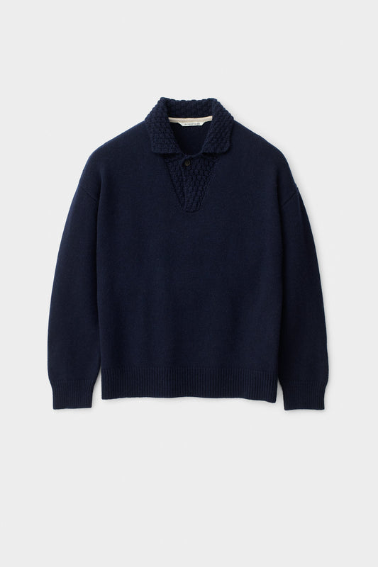 Palano Knit Polo Antique Navy