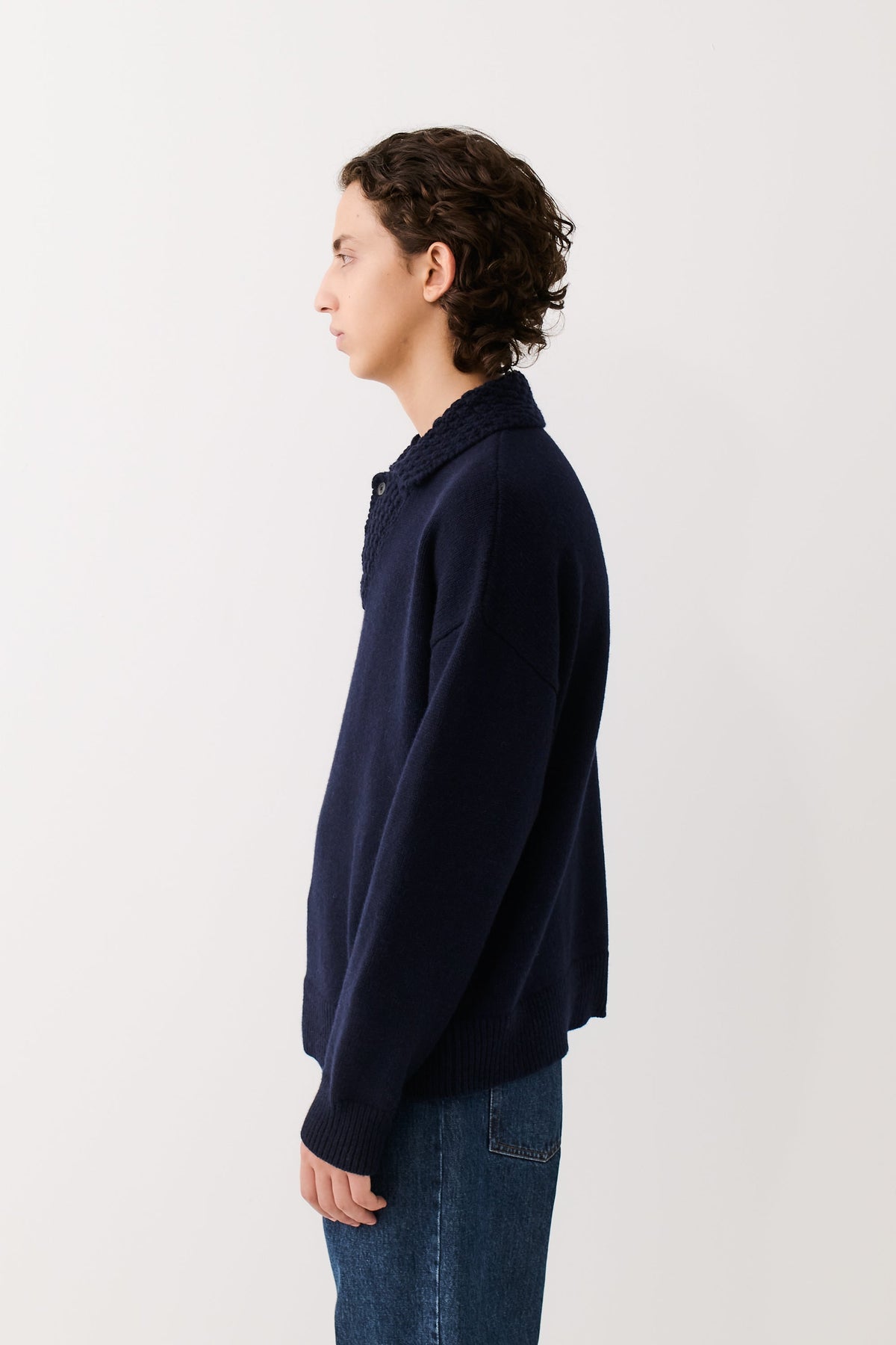 Palano Knit Polo Antique Navy