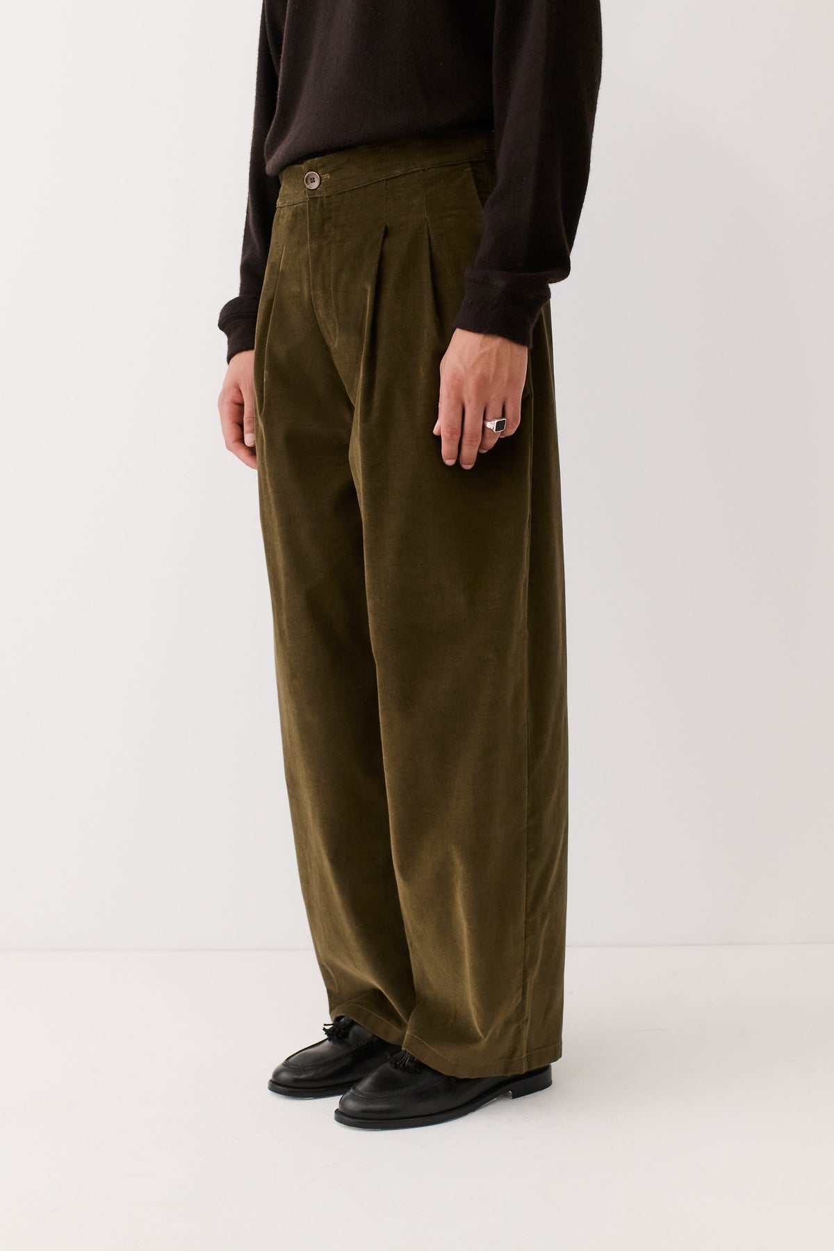Piero Pants Olive Haze Corduroy