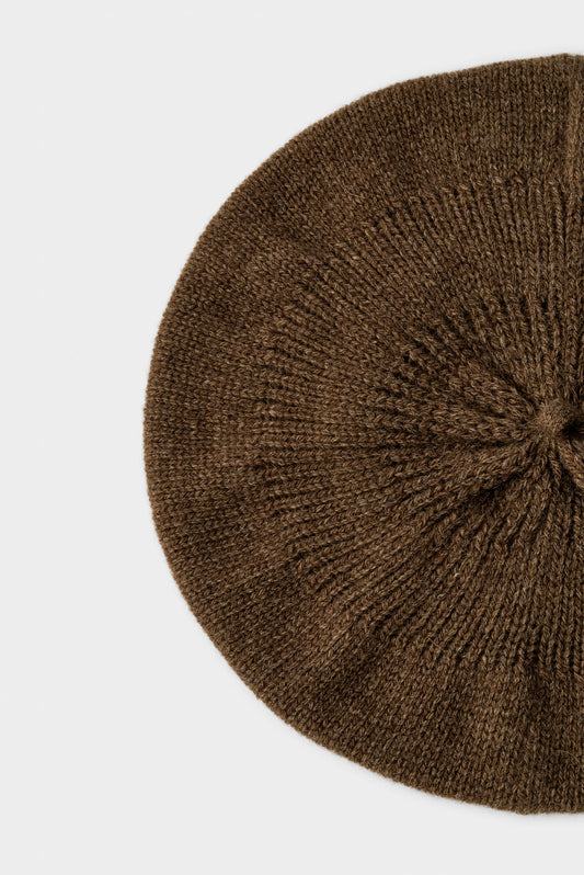 Prado Knitted Beret Tobacco Melange