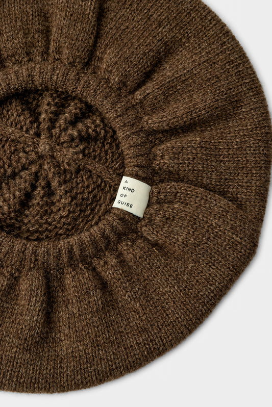 Prado Knitted Beret Tobacco Melange
