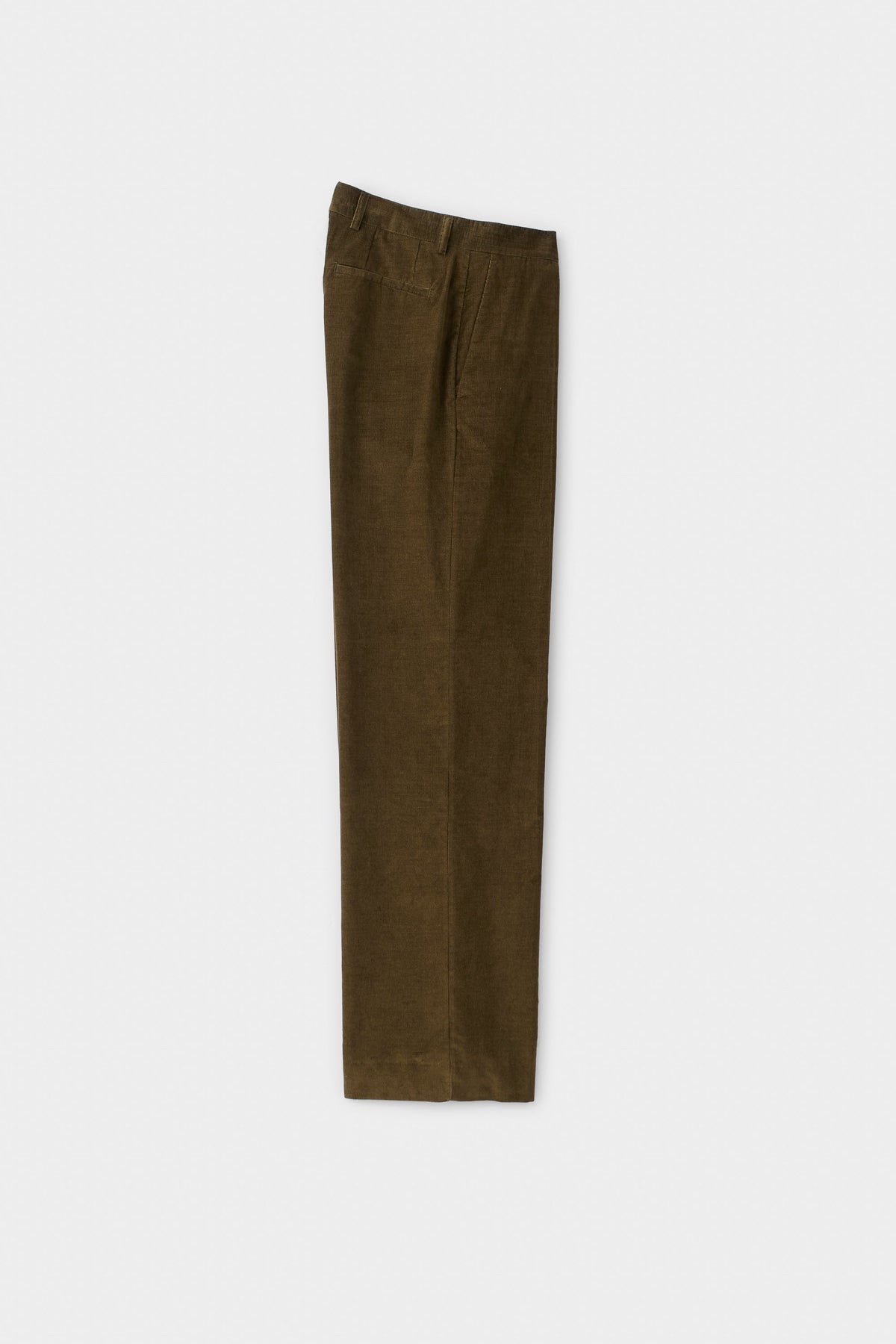 Tailored Wide Trousers Olive Haze Corduroy
