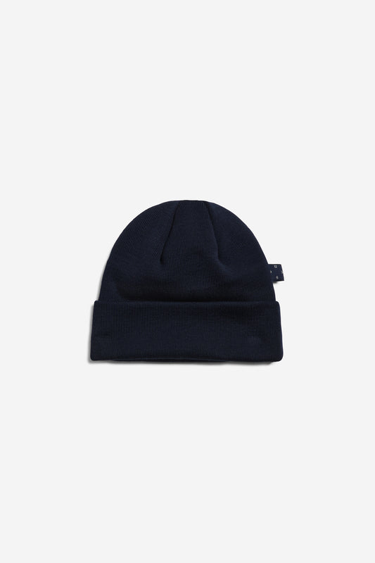 Unisex accessories beanie, 100% mulesing-free merino wool, navy.