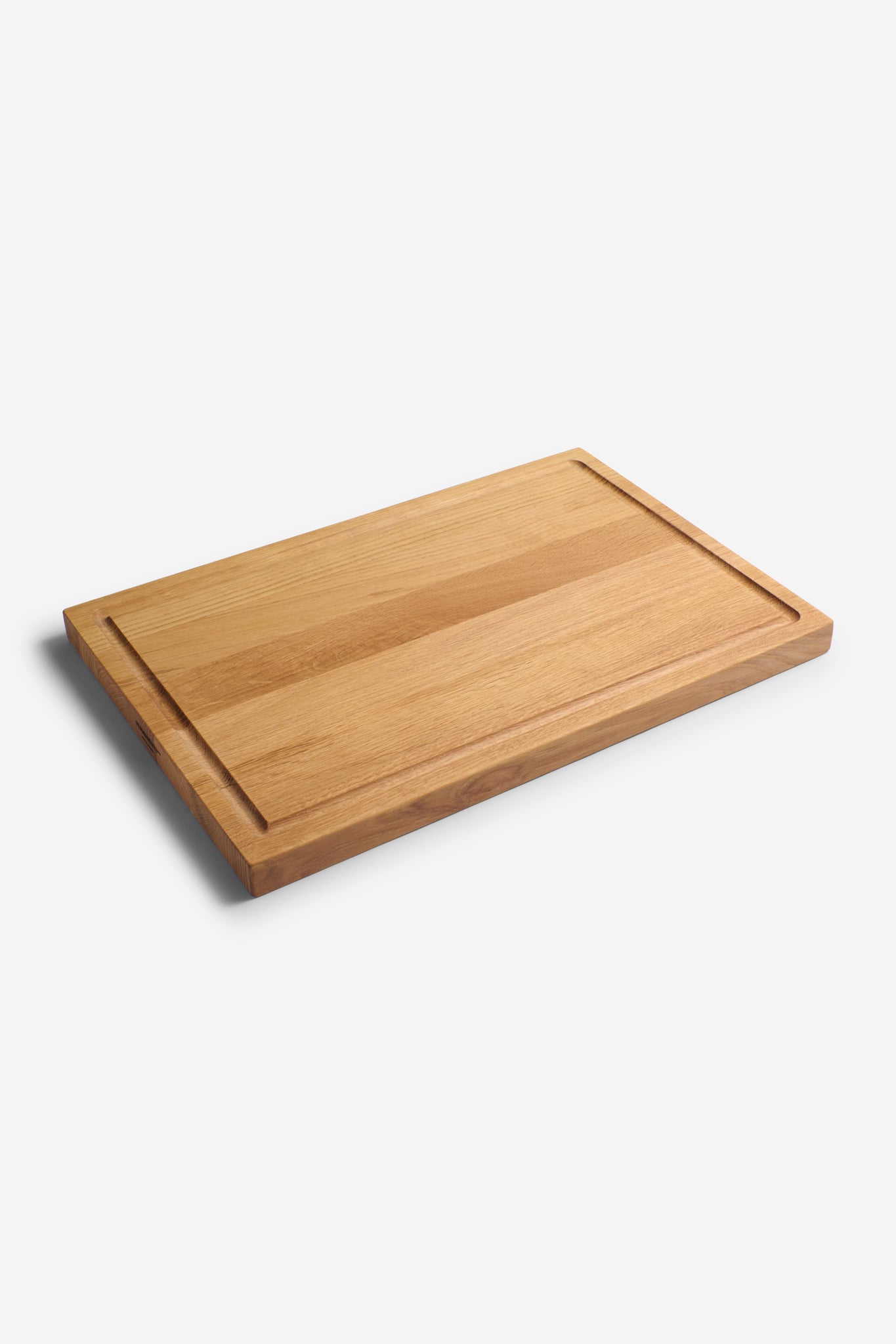 Accessories, chopping board, 100% oak wood, natural light brown, with juice groove.