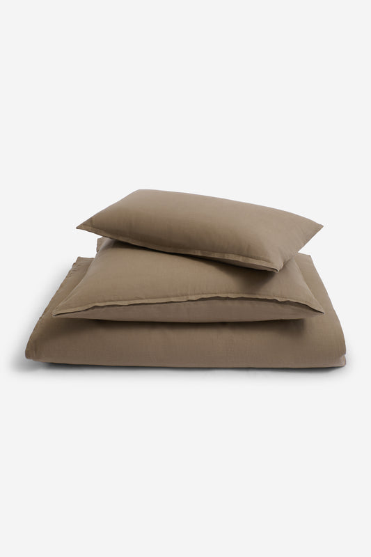 Home accessories, pillowcase and duvet cover, 100% Belgian linen, clay, 40x80cm, zipper closure.