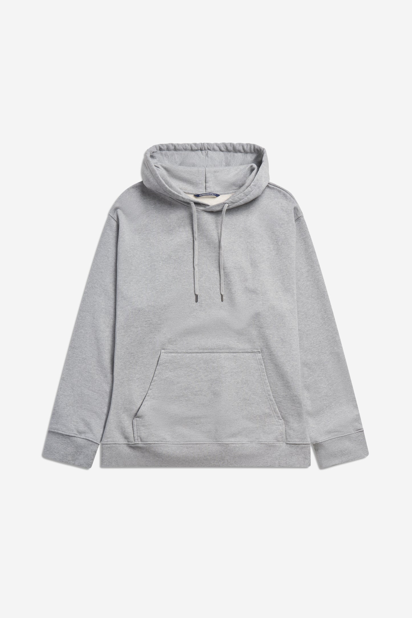 Unisex jersey hoodie, 100% organic cotton, pre-washed, grey melange, with adjustable hood and kangaroo pocket.
