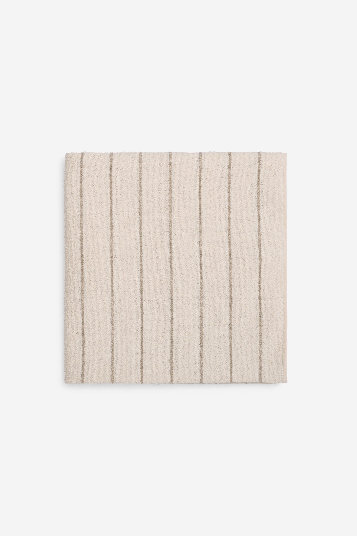 Accessories towel, linen-cotton mix, fine flax stripe, natural beige.