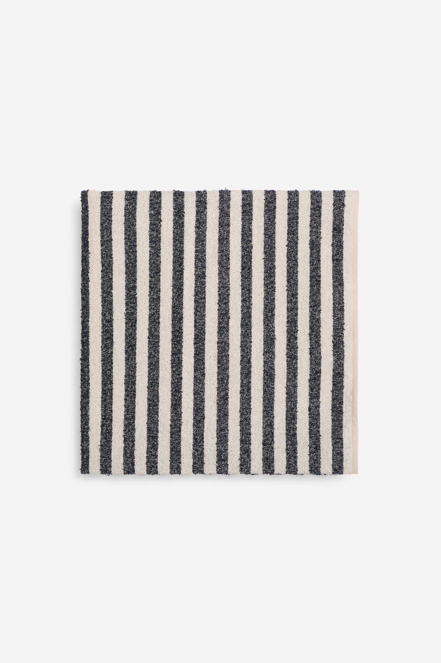 Accessories linen-cotton towel, wide indigo stripe, 80x160cm.