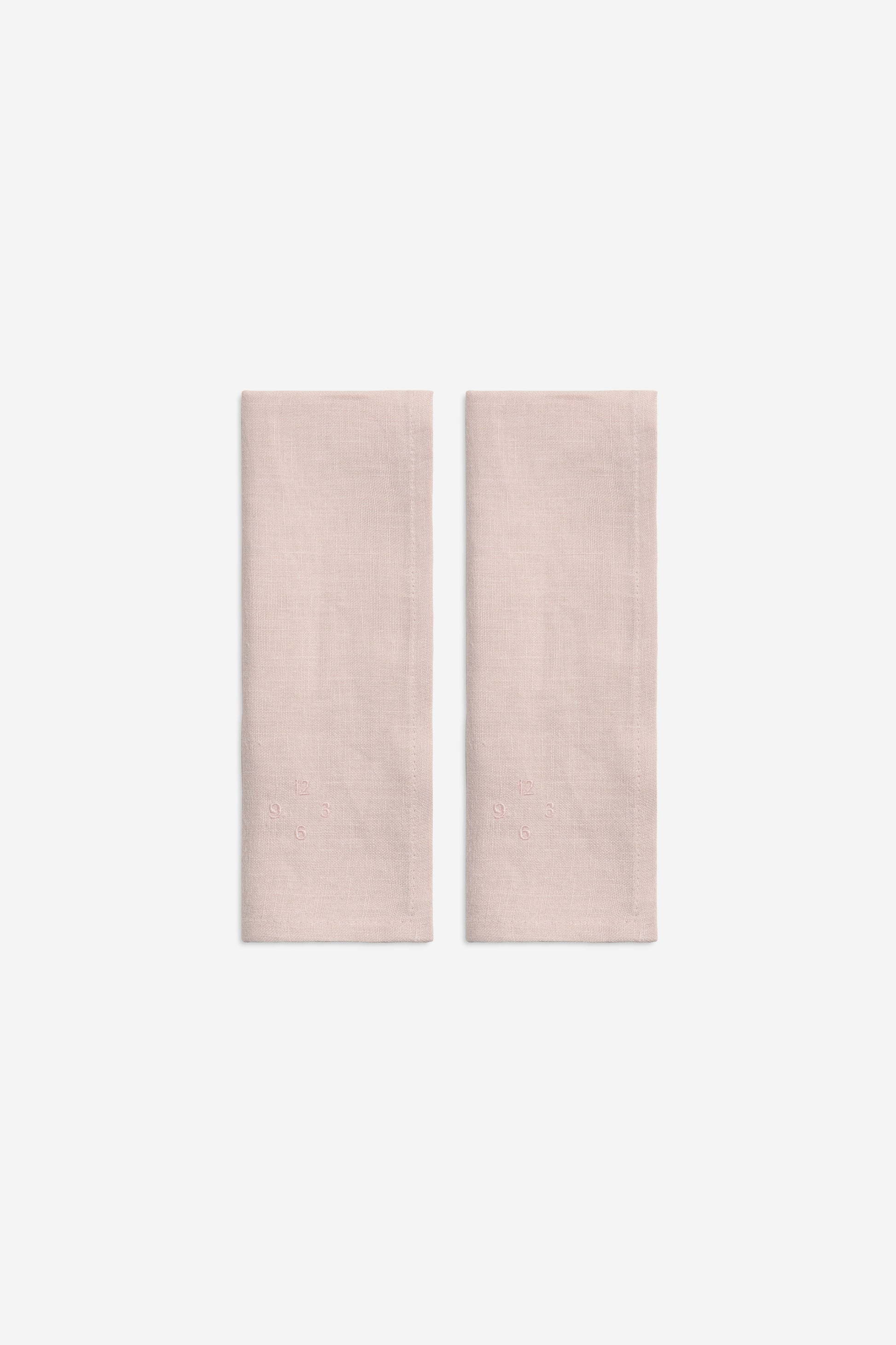 Accessories, set of 2 napkins, 100% Belgian linen, apple blossom, 45x45cm.
