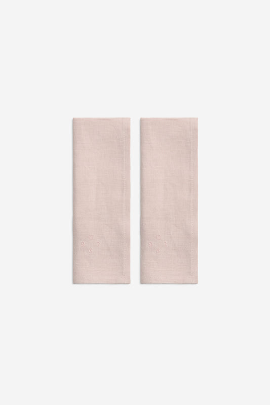 Accessories, set of 2 napkins, 100% Belgian linen, apple blossom, 45x45cm.