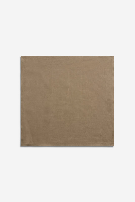 Accessories, napkin, 100% Belgian linen, clay brown, 45x45cm.