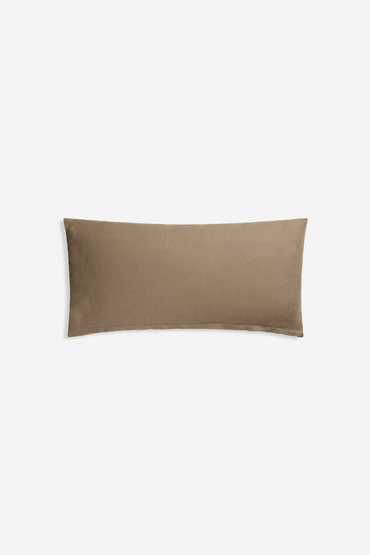 Accessories pillowcase, 100% Belgian linen, clay, 40x80cm, with zipper closure.