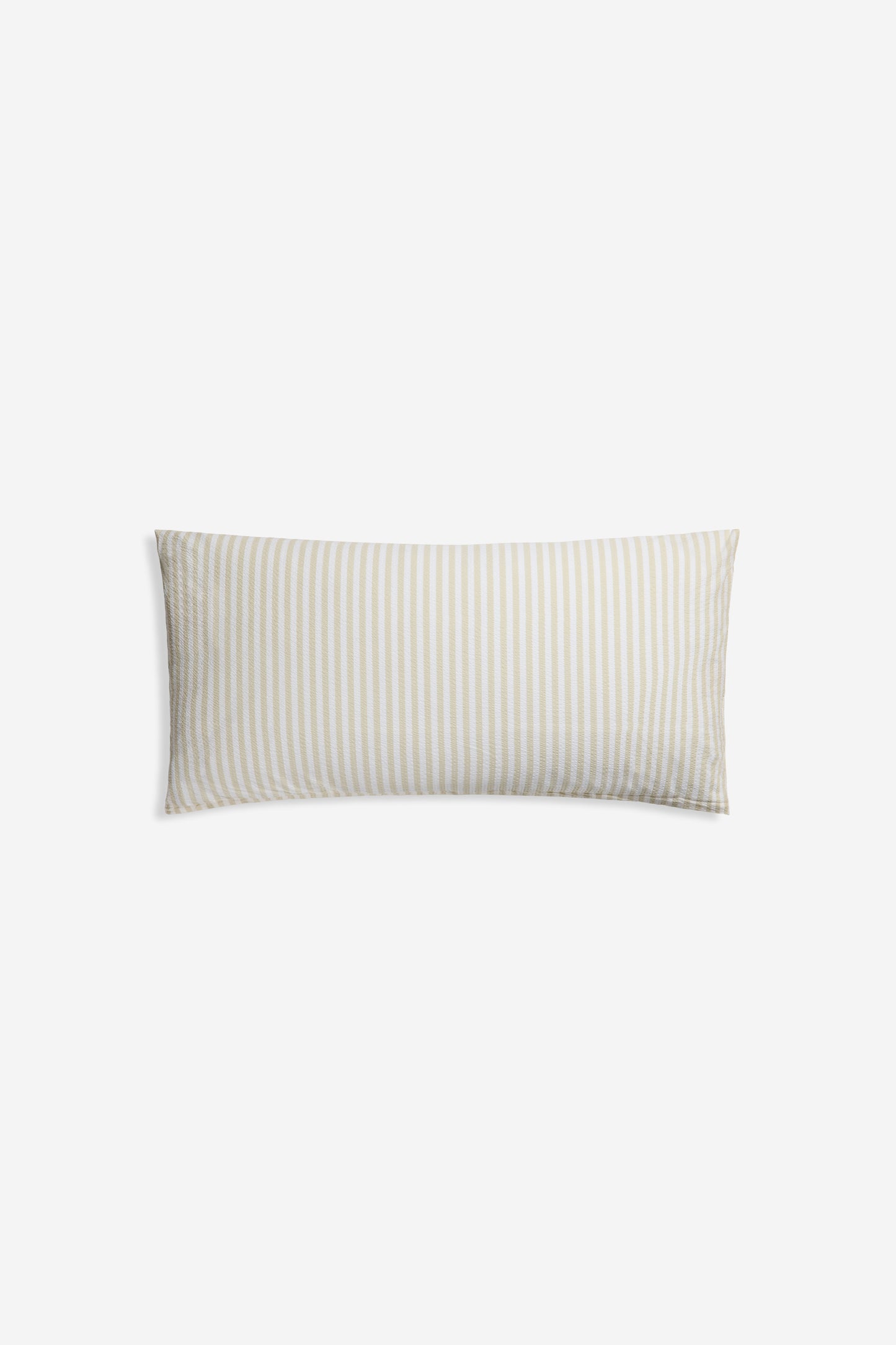 Accessories pillowcase, 100% organic cotton, sage stripe, 40x80cm, with zipper closure.