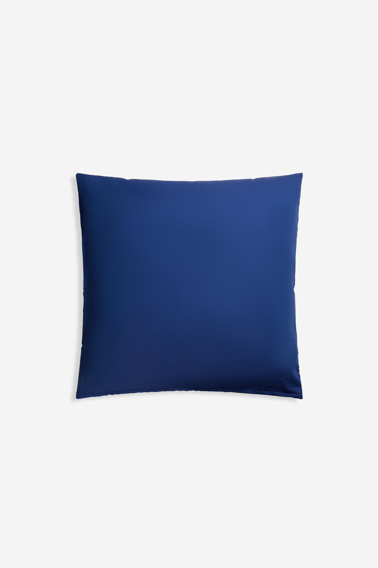 Accessories pillowcase, 100% organic cotton, blue hour, 80x80cm, with subtle texture and zipper closure.