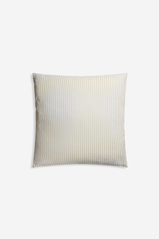 Accessories pillowcase, 100% organic cotton, sage stripe, 80x80cm, with zipper closure.