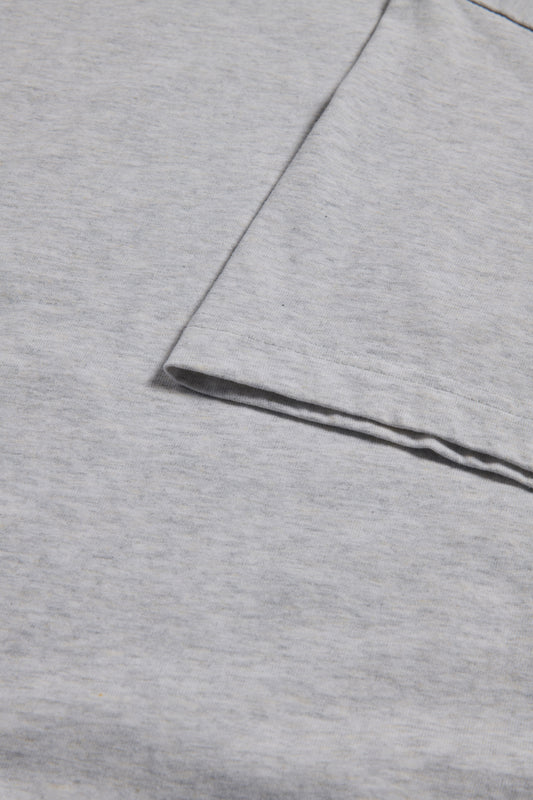 Men's/Women's jersey short-sleeved shirt, 100% organic cotton, pre-washed, heather grey.