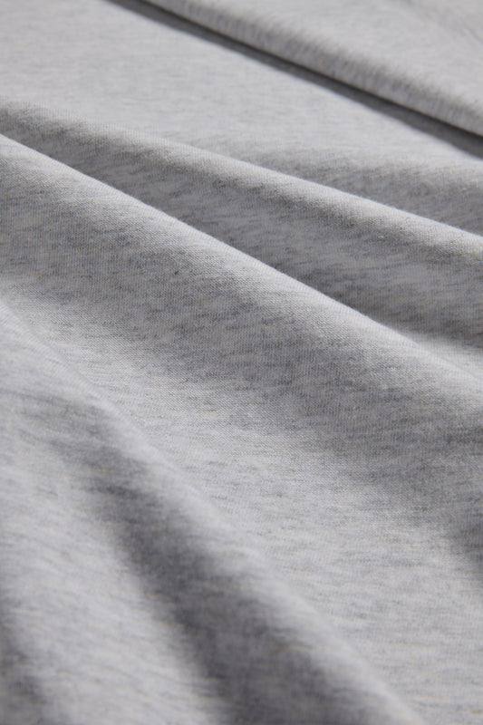 Men's/Women's jersey short-sleeved shirt, 100% organic cotton, pre-washed, heather grey.