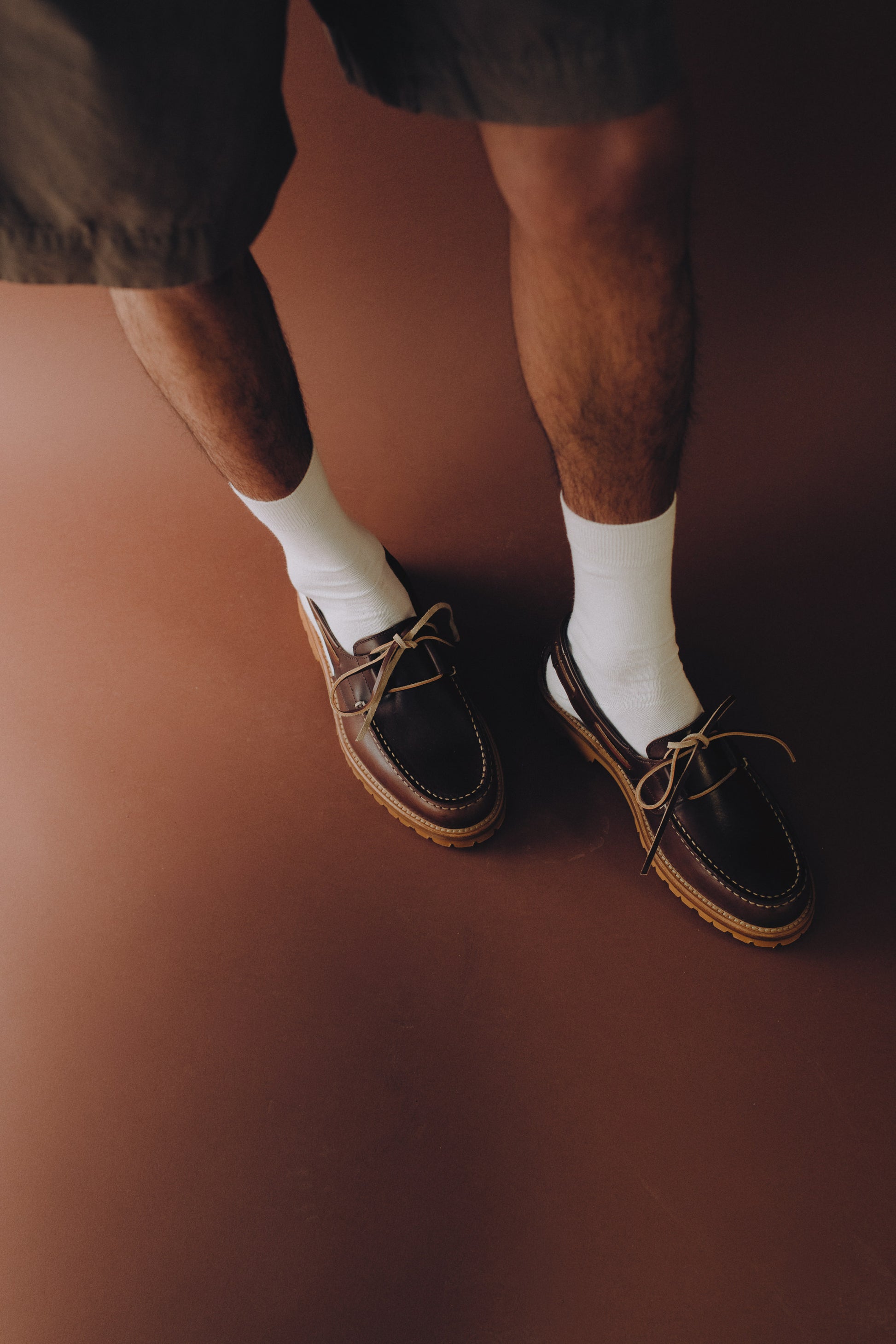 Men's accessories, Barolo Boat Sandal, dark brown Italian vegetal cowhide, slingback, with laces.