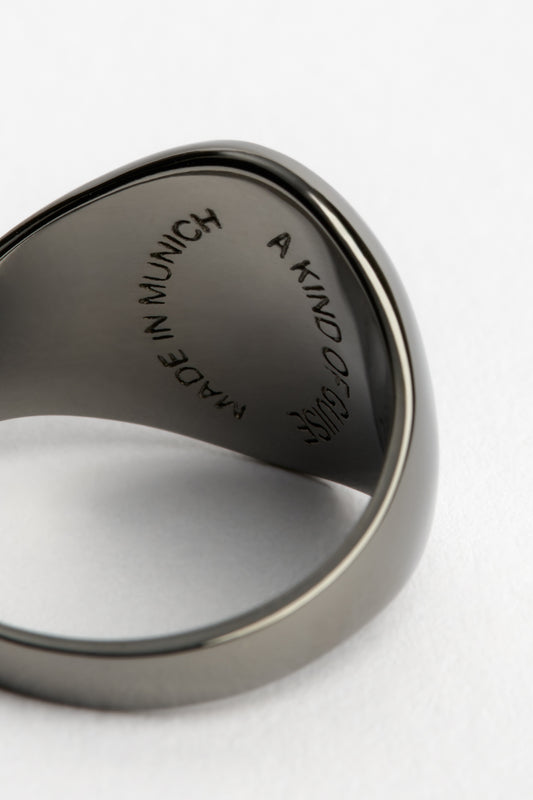 SIGNET RING BLACK