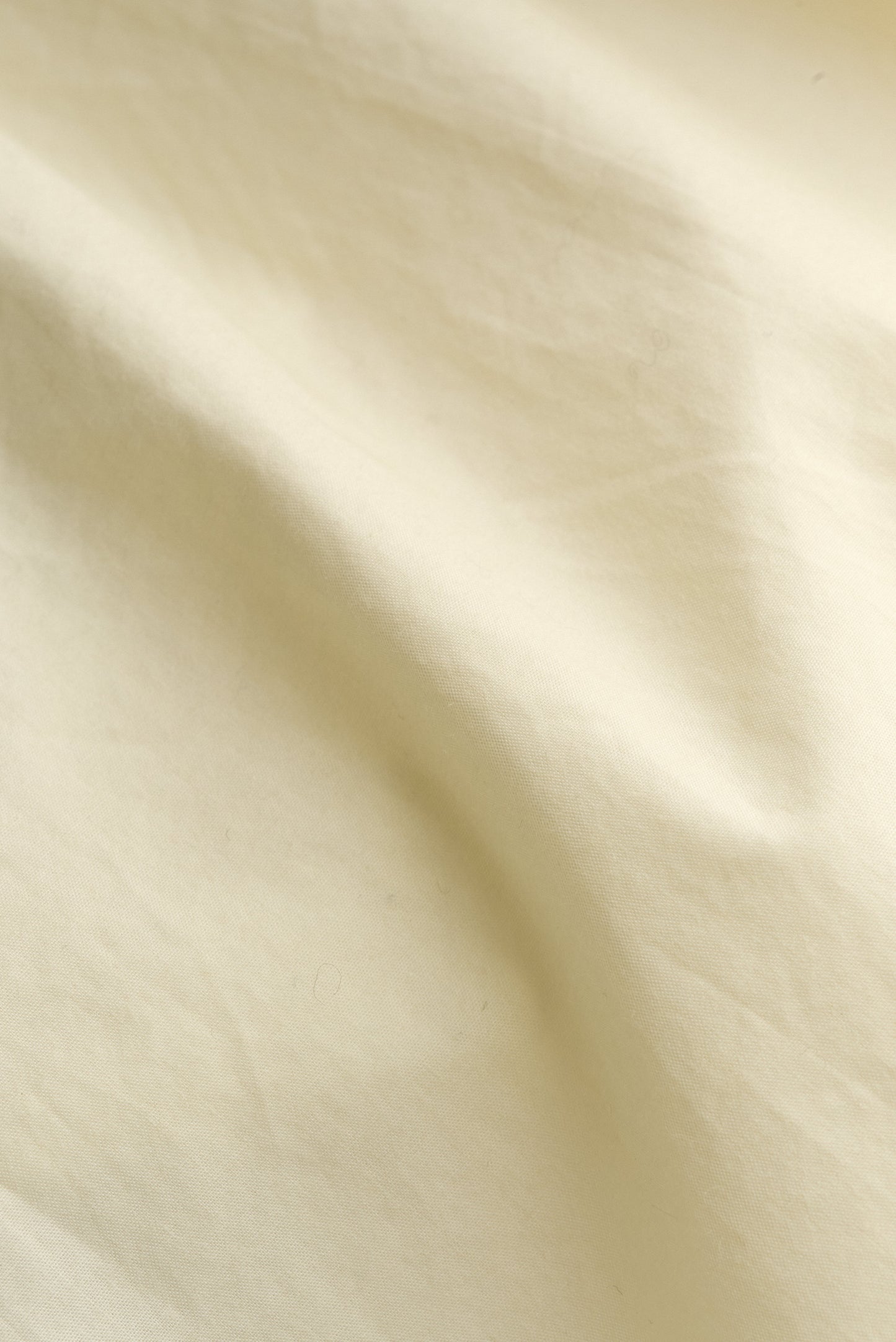 Women's long-sleeved shirt, organic cotton, garment washed, soft cream.