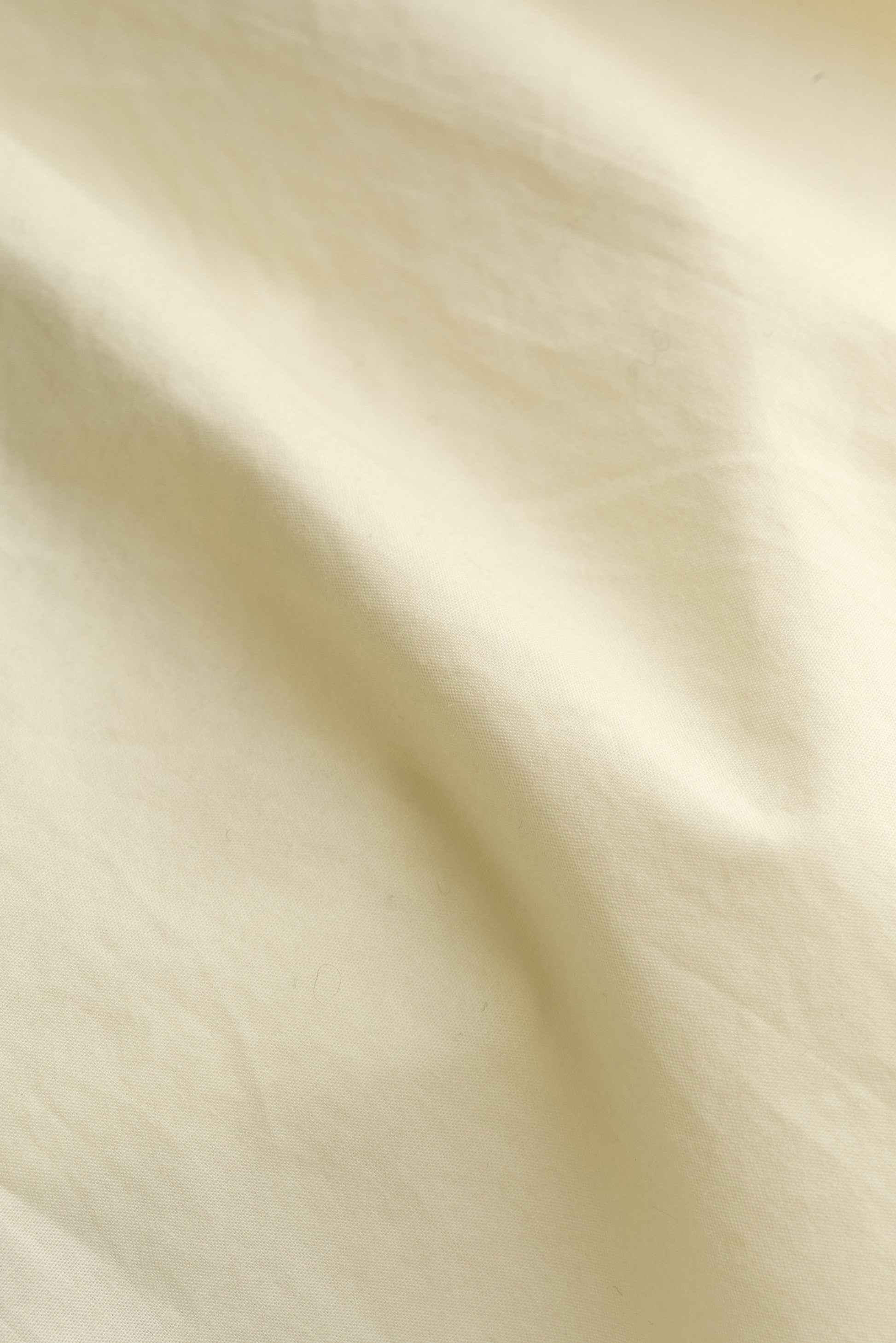 Women's long-sleeved shirt, organic cotton, garment washed, soft cream.
