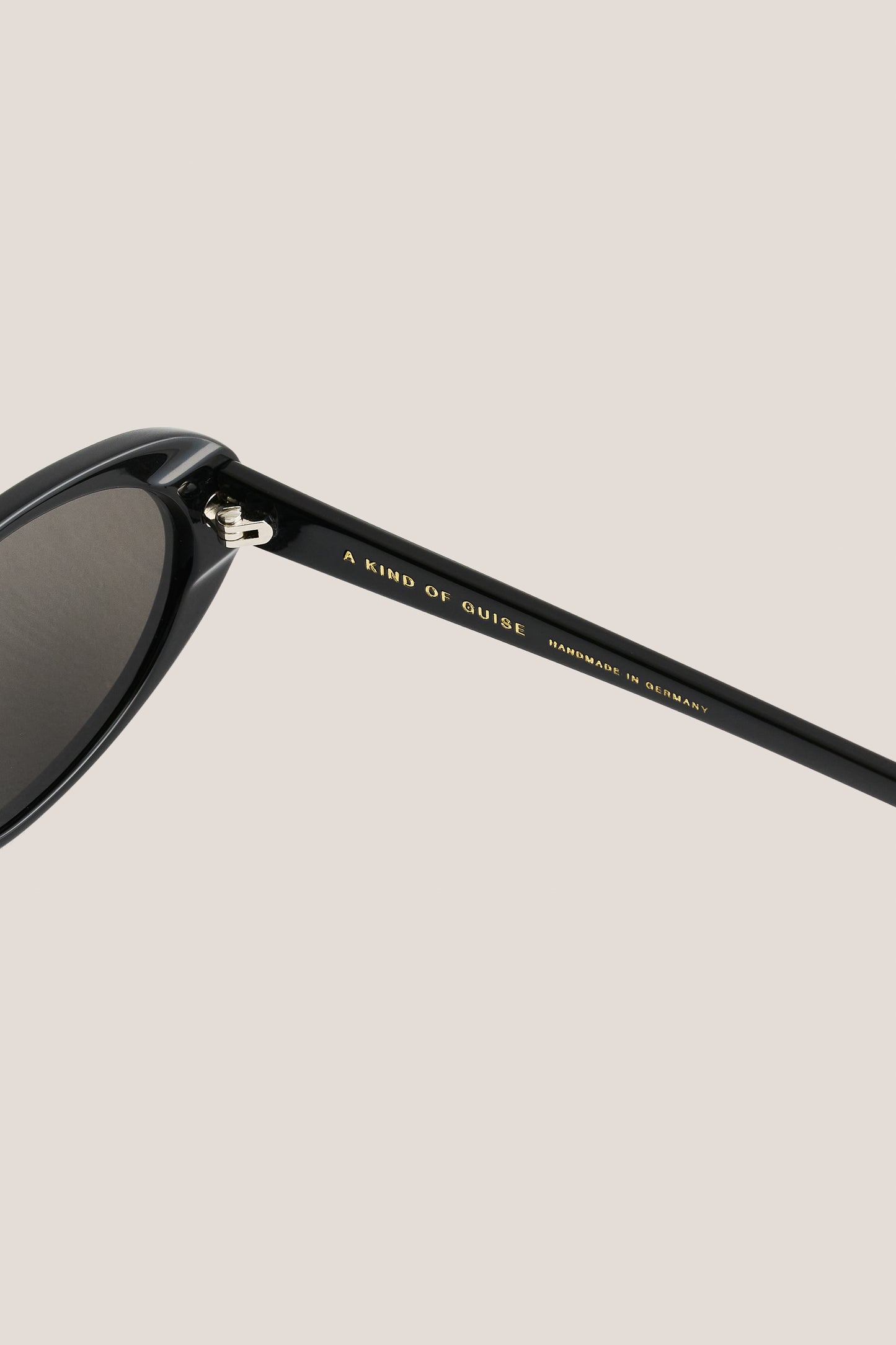 Unisex accessories sunglasses, handcrafted black oval acetate frame, dark grey Carl Zeiss lenses.